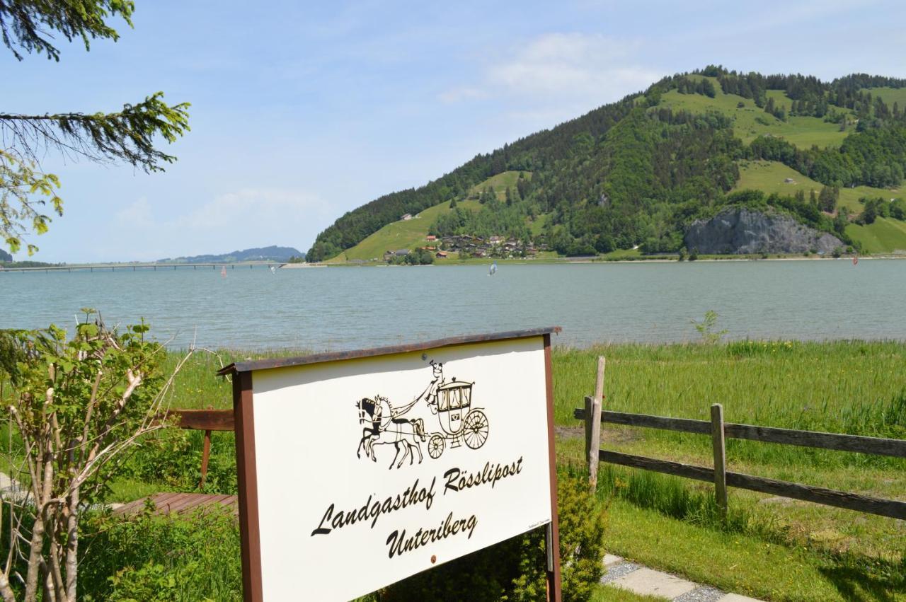Hotel Garni Rosslipost Unteriberg Exterior photo